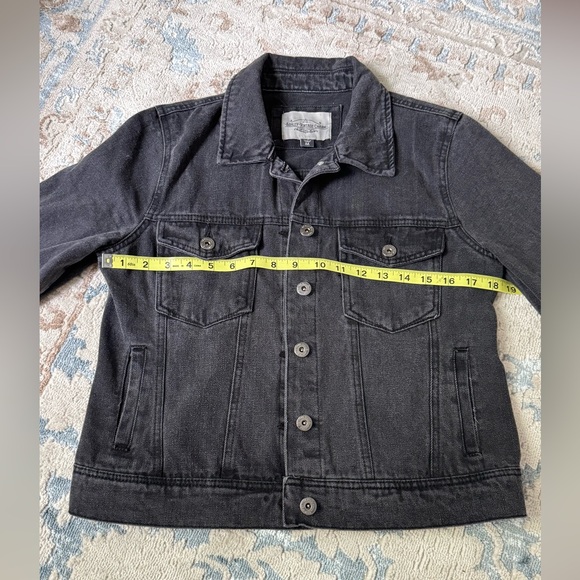 Super cool day to day black denim jacket by Ashley-Vintage-charm size M - Picture 3 of 7